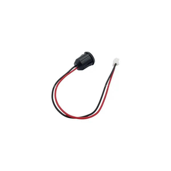 Jack nguồn type C tròn 2 Pin, kiểu gài hộp, màu đen