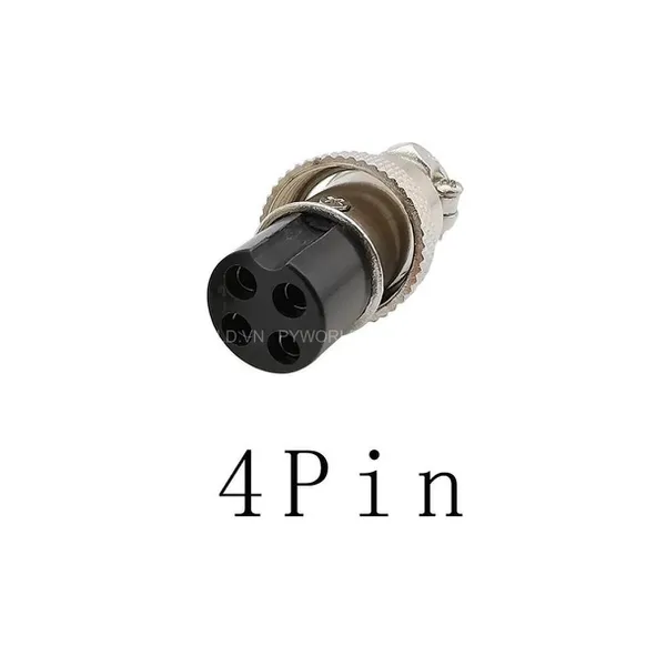 GX16-4P-C Đầu Nối Tròn Cái 4 Chân - JACK nối GX16