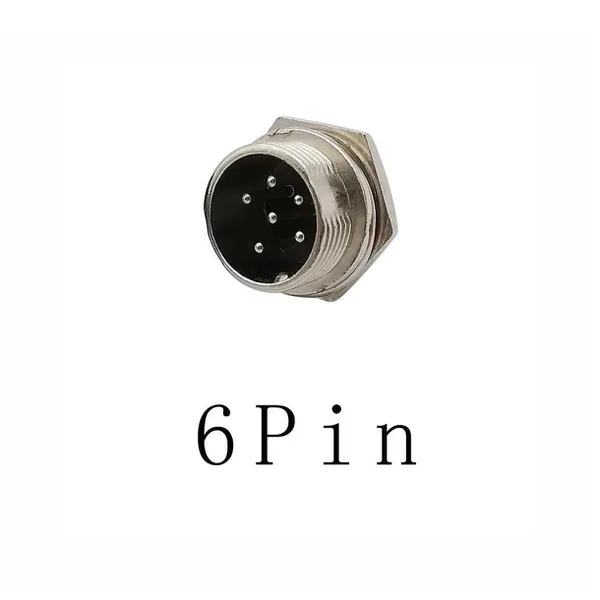 GX16-6P-D Đầu Nối Tròn Đực 6 Chân - JACK nối GX16