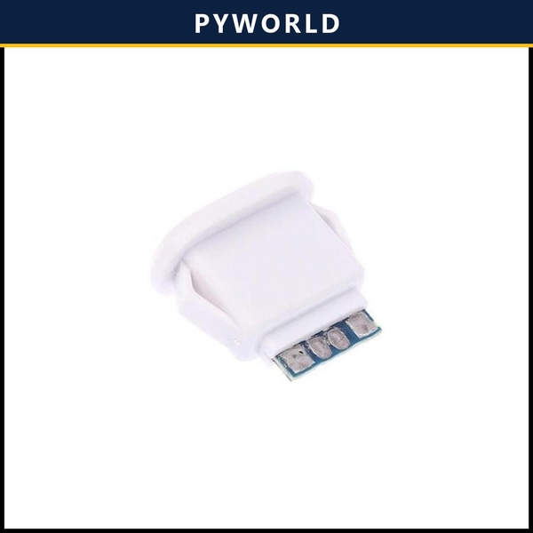 Jack nguồn type C, 4 Pin, màu trắng, dạng OVAL, không dây