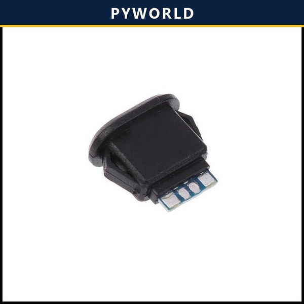 Jack nguồn type C, 4 Pin, màu đen, dạng OVAL, không dây