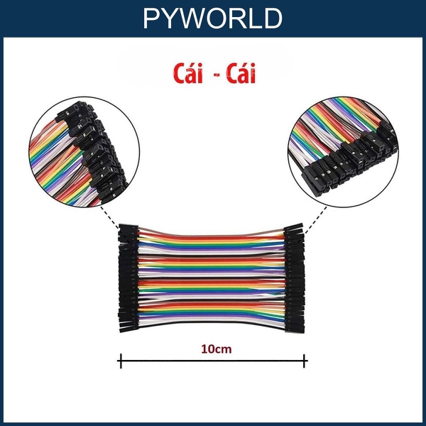 [LOẠI TỐT] Combo 40 Dây cắm Test board Chiều Dài 10cm, 15cm, 20cm, 30cm