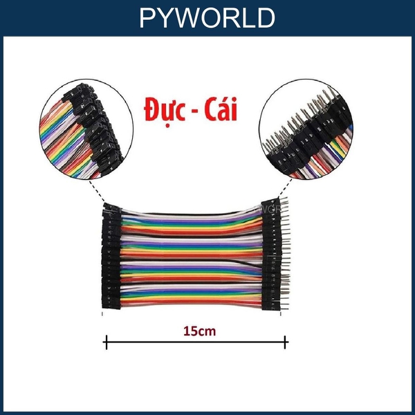 [LOẠI TỐT] Combo 40 Dây cắm Test board Chiều Dài 10cm, 15cm, 20cm, 30cm