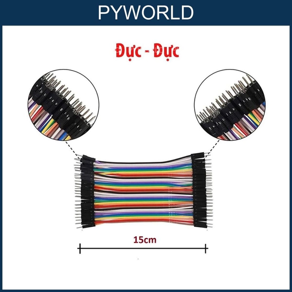 [LOẠI TỐT] Combo 40 Dây cắm Test board Chiều Dài 10cm, 15cm, 20cm, 30cm