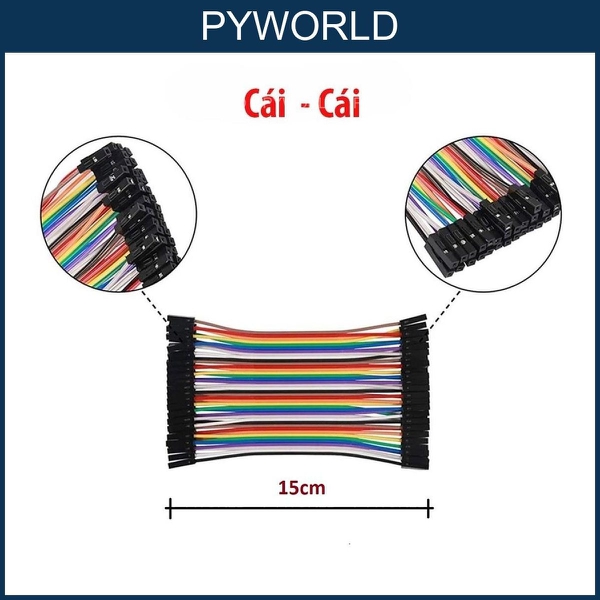 [LOẠI TỐT] Combo 40 Dây cắm Test board Chiều Dài 10cm, 15cm, 20cm, 30cm