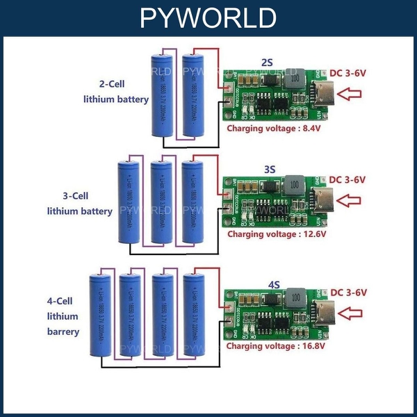 Mạch Sạc Pin 2S4A 3S4A 4S1A 4S2A 4S4A | Bảo Vệ Pin Lithium 3 Cell 11.1V - 12.6V | An Toàn & Hiệu Quả