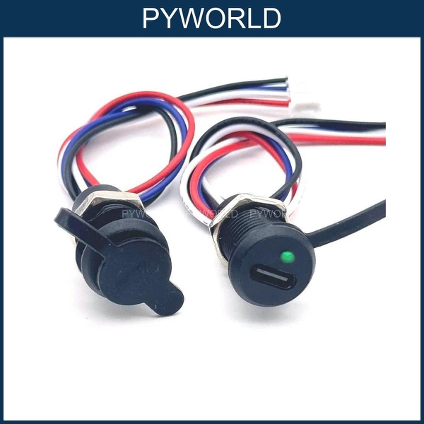 Jack Type-C TRÒN tích Hợp Mạch Sạc Pin 1S Li-ion / Li-po 5v 1A ( 5w ) có bảo vệ pin, đèn báo xanh đỏ