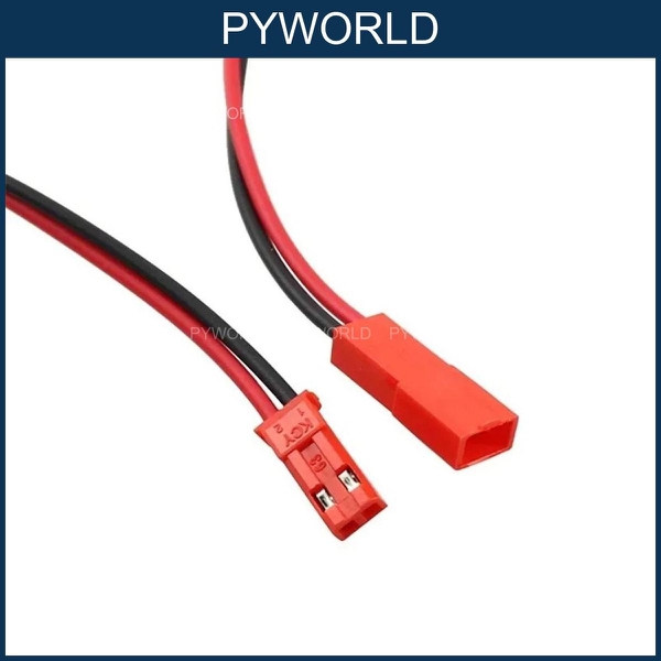 COMBO 10 Dây nối JST 2 Pin RCY 20AWG Silicone – Bộ 10 cặp Đực (10cm) + Cái (10cm)