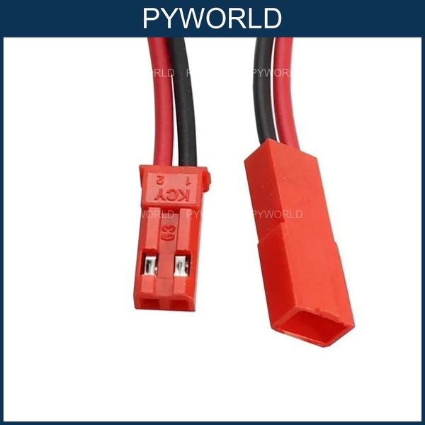 COMBO 10 Dây nối JST 2 Pin RCY 20AWG Silicone – Bộ 10 cặp Đực (10cm) + Cái (10cm)