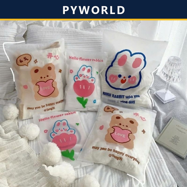 TÚI ZIP LỤA MỜ - TÚI NHỰA ĐỰNG ĐỒ KHOÁ KÉO DU LỊCH ĐA NĂNG GIÀY DÉP ĐỒ TRANG ĐIỂM QUẦN ÁO