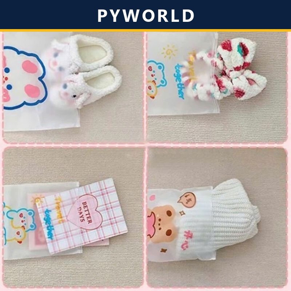 TÚI ZIP LỤA MỜ - TÚI NHỰA ĐỰNG ĐỒ KHOÁ KÉO DU LỊCH ĐA NĂNG GIÀY DÉP ĐỒ TRANG ĐIỂM QUẦN ÁO