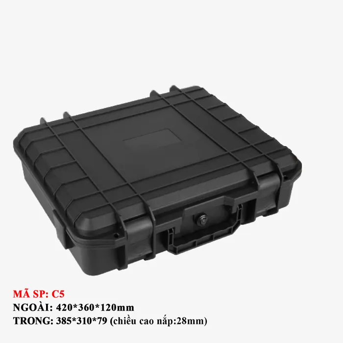 Vali  E:420x236x120  Vali chuyên dụng chống sốc , chống va đập cho dụng cụ, thiết bị đo lường công nghiệp. Mã SP: C5