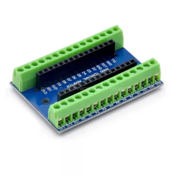 Đế ra chân Terminal cho Arduino Nano – Cọc vít chắc chắn, đấu dây tiện lợi, dễ lắp mạch DIY