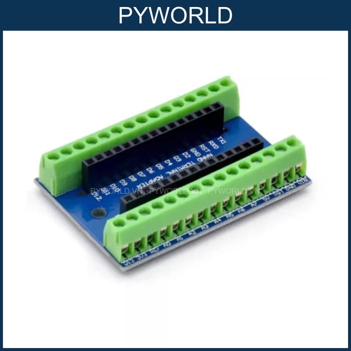 Đế ra chân Terminal cho Arduino Nano – Cọc vít chắc chắn, đấu dây tiện lợi, dễ lắp mạch DIY