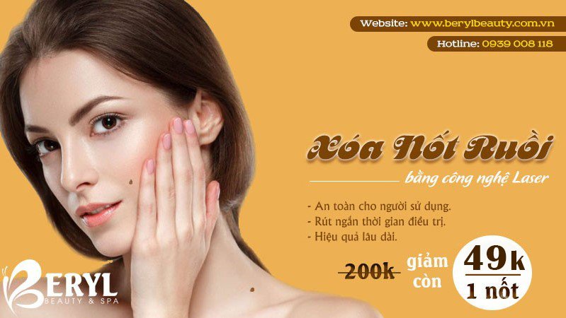 Tẩy nốt ruồi tại Beryl Beauty Tẩy nốt ruồi tại Beryl Beauty