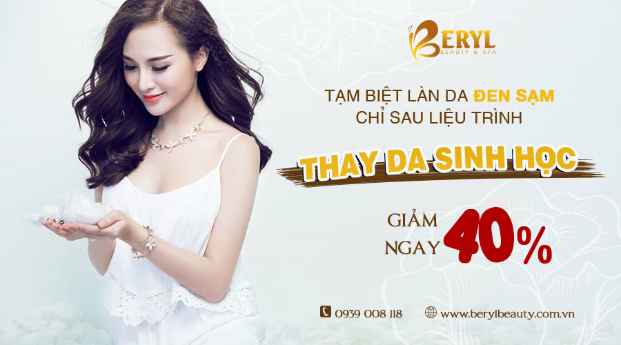 Thay da sinh học Collagen tại Beryl Beauty & Spa TPHCM Thay da sinh học Collagen tại Beryl Beauty & Spa TPHCM