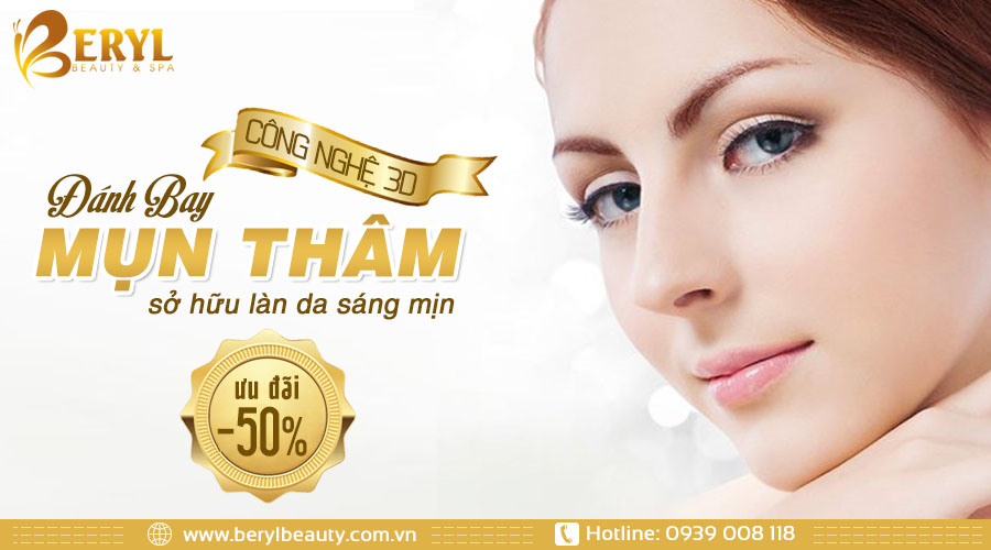 Điều trị mụn thâm hiệu quả bằng công nghệ 3D tại Beryl Beauty & Spa Điều trị mụn thâm hiệu quả bằng công nghệ 3D tại Beryl Beauty & Spa