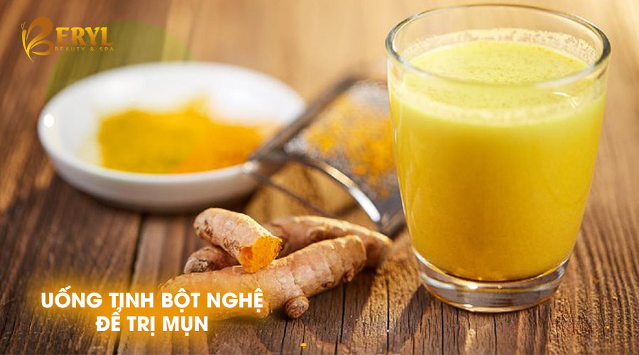 Uống tinh bột nghệ có khả năng giúp giải độc cơ thể, trị mụn, bổ sung khoáng chất và vitamin cho cơ thể Uống tinh bột nghệ có khả năng giúp giải độc cơ thể, trị mụn, bổ sung khoáng chất và vitamin cho cơ thể