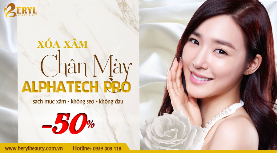 Xóa xăm lông mày bằng CN Laser AlphaTech Pro thế hệ mới tại Beryl Beauty & Spa Xóa xăm lông mày bằng CN Laser AlphaTech Pro thế hệ mới tại Beryl Beauty & Spa