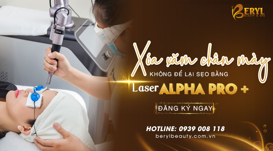 Xóa xăm chân mày bằng công nghệ Laser Alpha Pro+ tại Beryl Beauty. Xóa xăm chân mày bằng công nghệ Laser Alpha Pro+ tại Beryl Beauty.