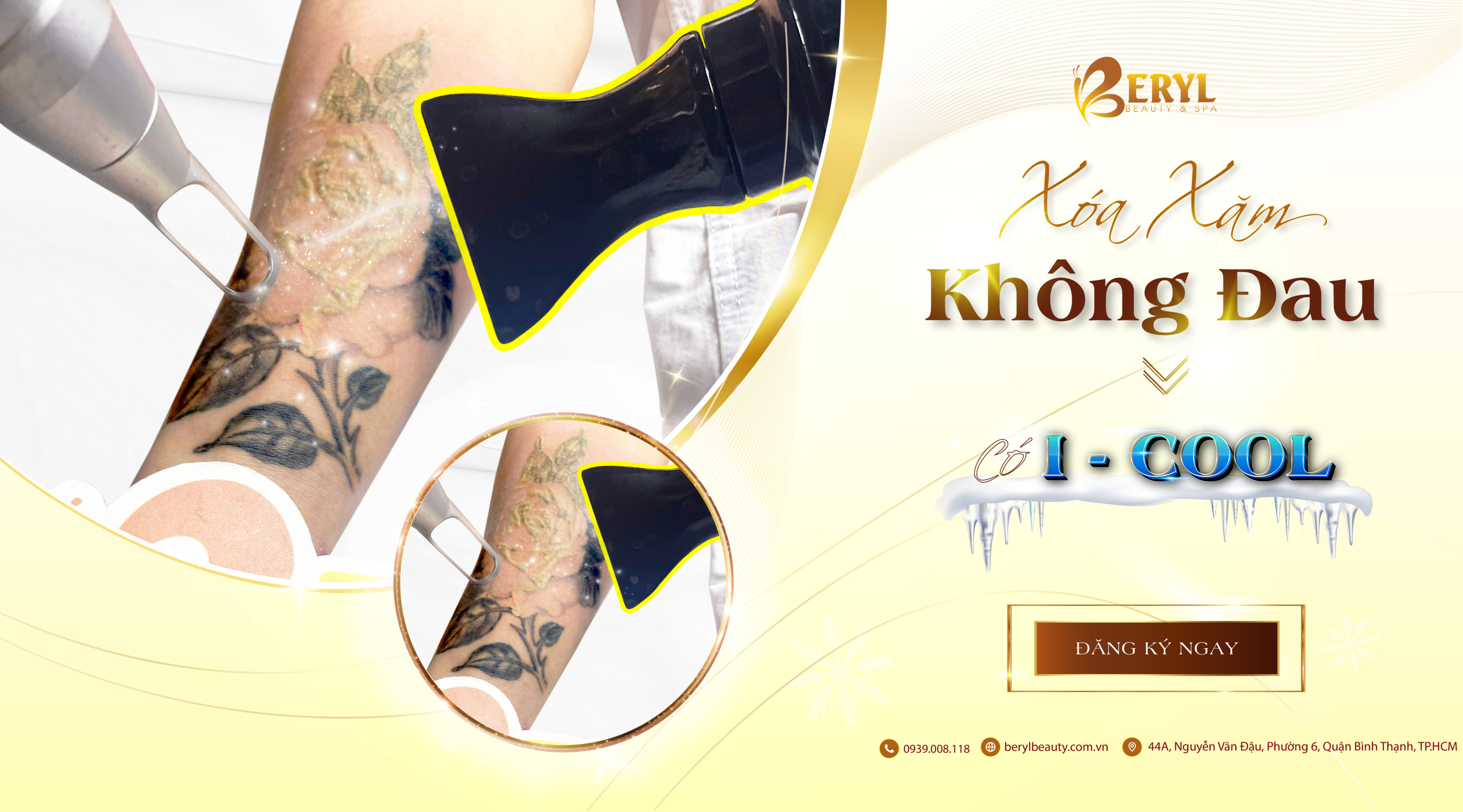 Hệ thống máy phun lạnh I-Cool, xóa xăm không lo đau rát. Hệ thống máy phun lạnh I-Cool, xóa xăm không lo đau rát.