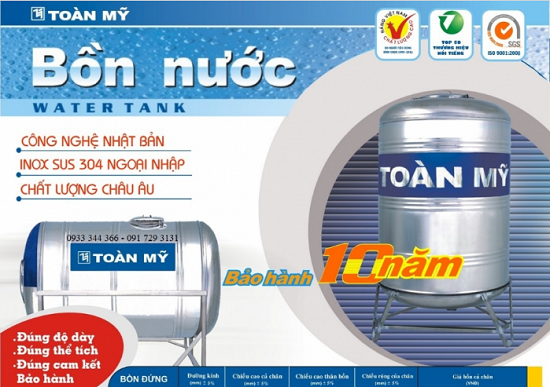 bồn inox Toàn Mỹ 1000l bồn inox Toàn Mỹ 1000l