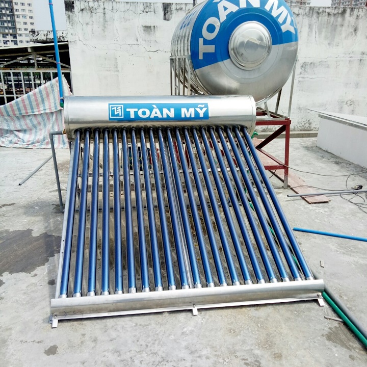 Máy nước nóng năng lượng mặt trời và bồn nước inox Toàn Mỹ Máy nước nóng năng lượng mặt trời và bồn nước inox Toàn Mỹ