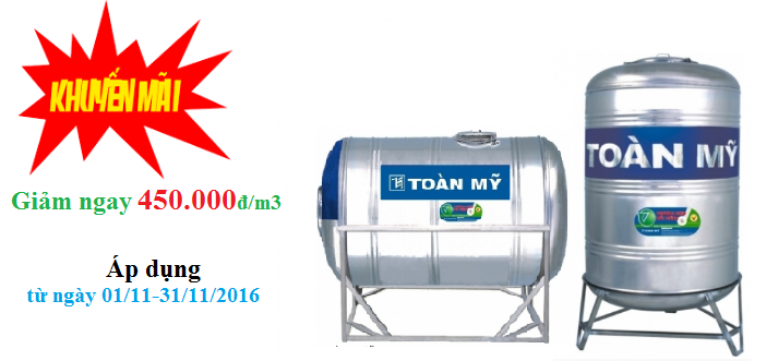 Bồn nước inox Toàn Mỹ