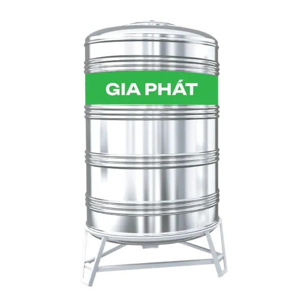 Bồn inox Gia Phát 2000L đứng 