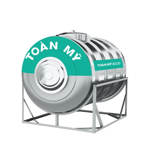Bồn inox Toàn Mỹ Eco 5000L nằm - 1420mm