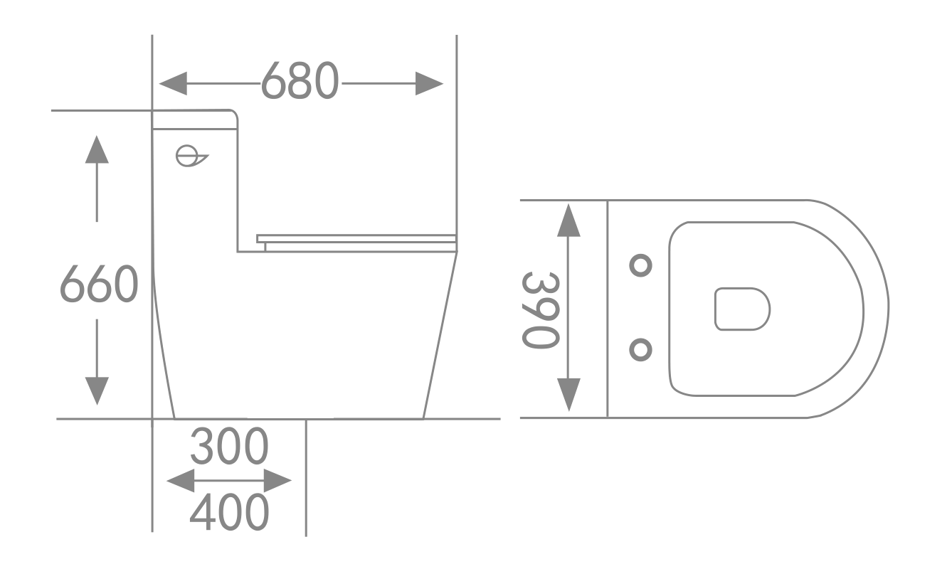 Bồn cầu Hwata 1 khối HT-119 Bồn cầu Hwata 1 khối HT-119