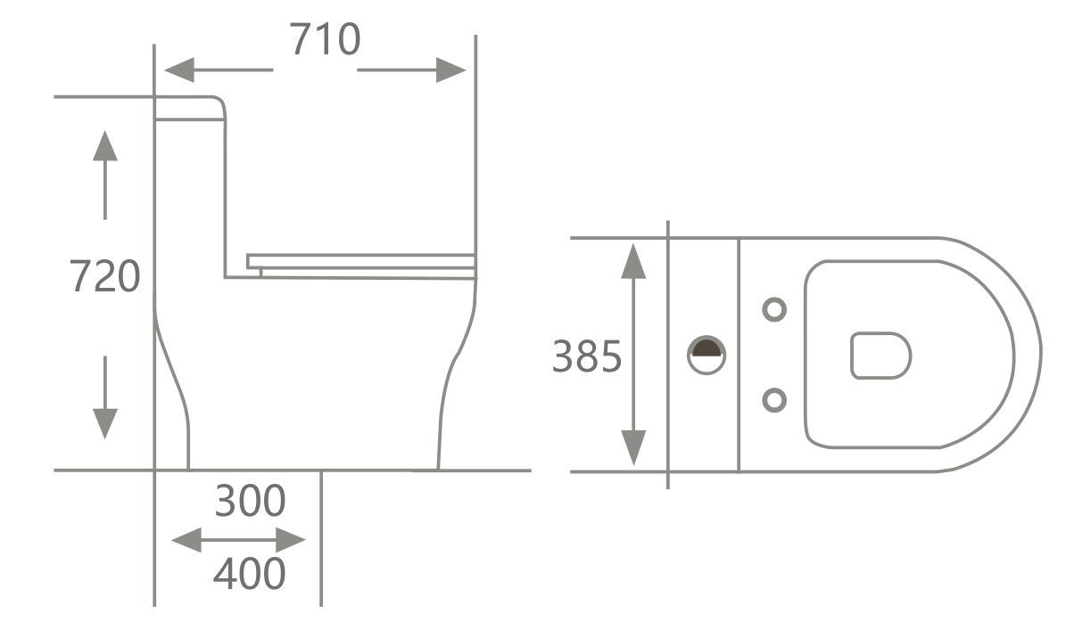 Bồn cầu Hwata 1 khối HT-189 Bồn cầu Hwata 1 khối HT-189