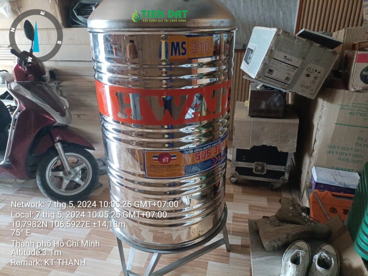 Giá bồn nước inox 310l Giá bồn nước inox 310l