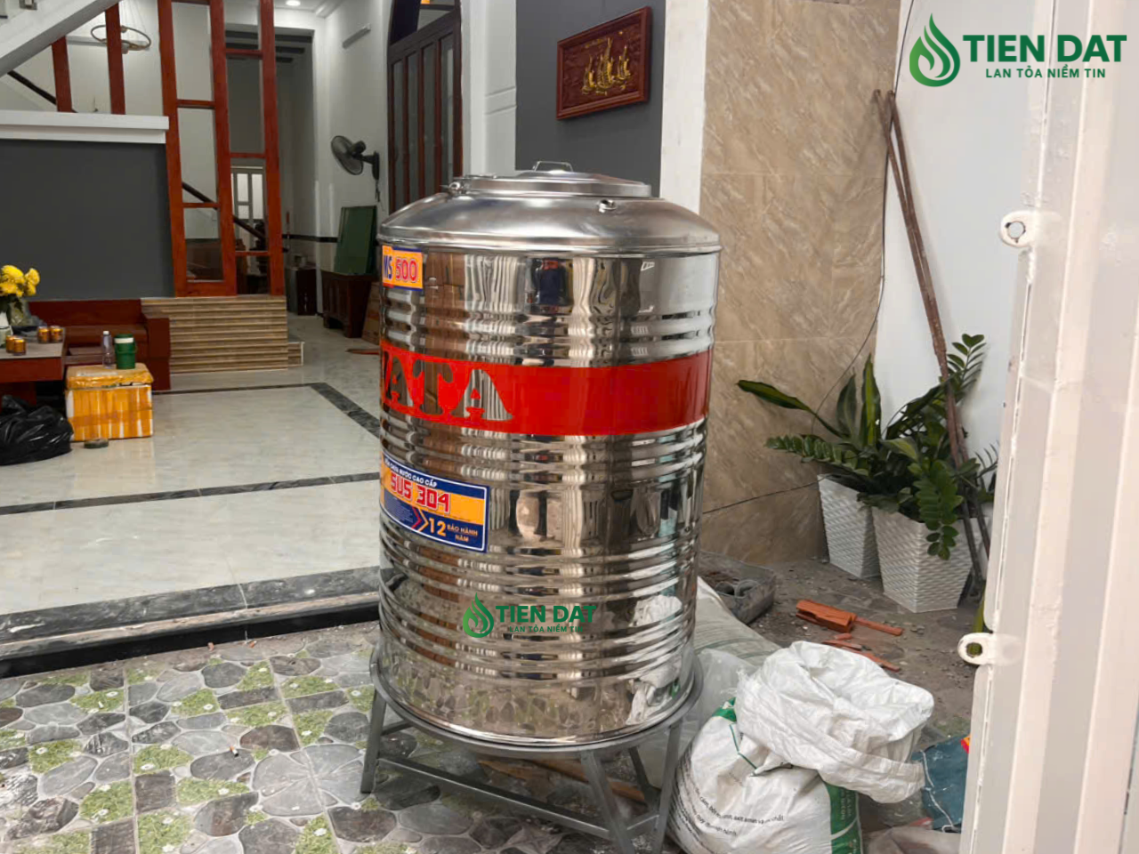 bồn nước inox hwata 500l bồn nước inox hwata 500l