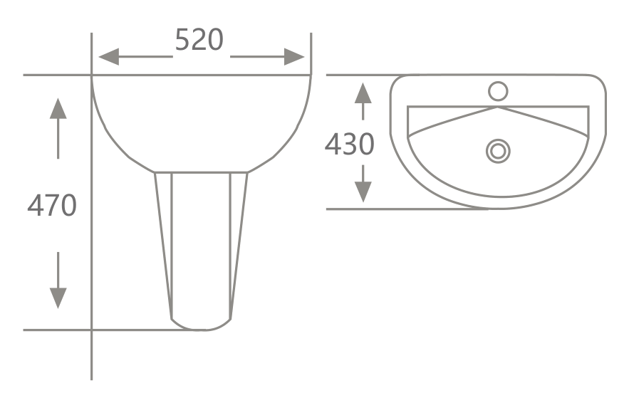 Lavabo Hwata HT-2202G Lavabo Hwata HT-2202G