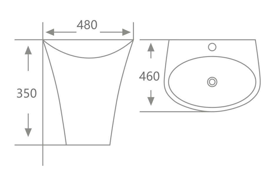 Lavabo Hwata HT-D210 Lavabo Hwata HT-D210