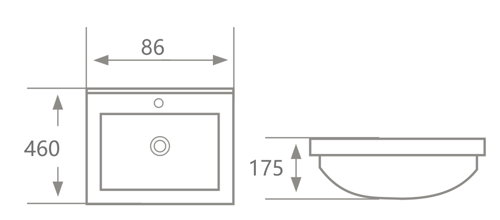 Lavabo Hwata HT-D60 Lavabo Hwata HT-D60