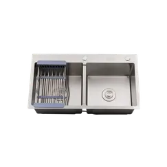 Chậu rửa hai hộc vuông Hwata BDV2