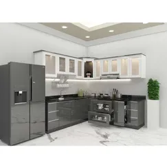 Tủ bếp inox 304 cửa Acrylic HWARC 06