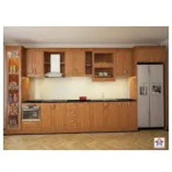 Tủ bếp inox 304 Hwata cửa gỗ sồi HWGS 05