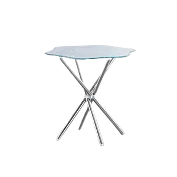 Bàn inox xếp mặt kính Hwata BX80