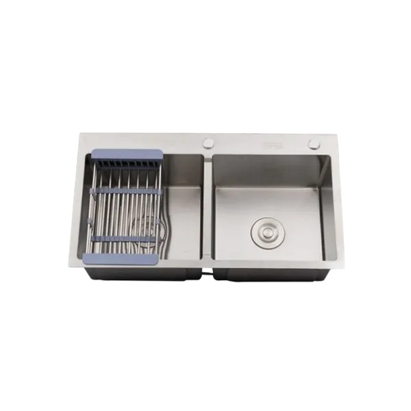 Chậu rửa hai hộc vuông Hwata BDV1