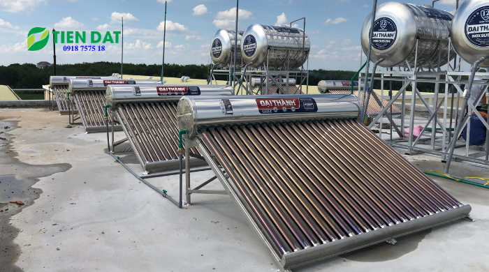 Lắp máy nước nóng mặt trời cho nhà xưởng
