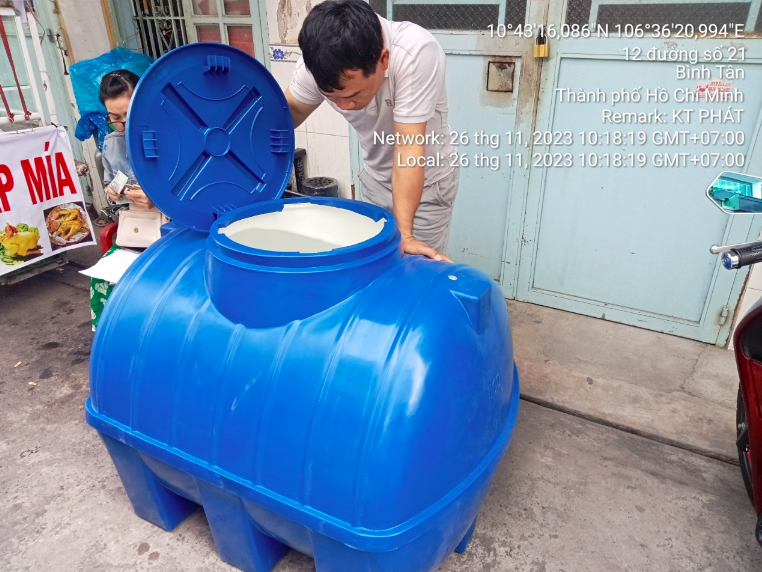 bồn nhựa 300 lít ngang bồn nhựa 300 lít ngang