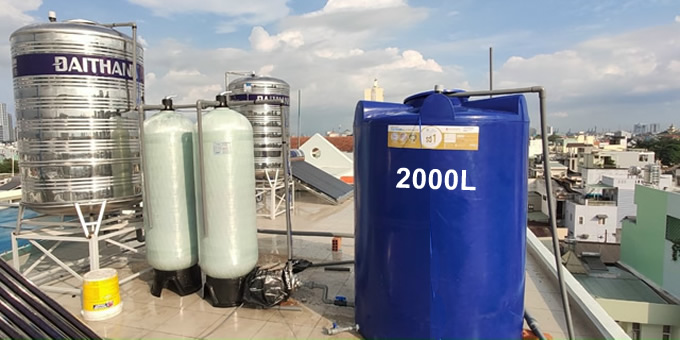 bồn nước nhựa đại thành 2000l bồn nước nhựa đại thành 2000l