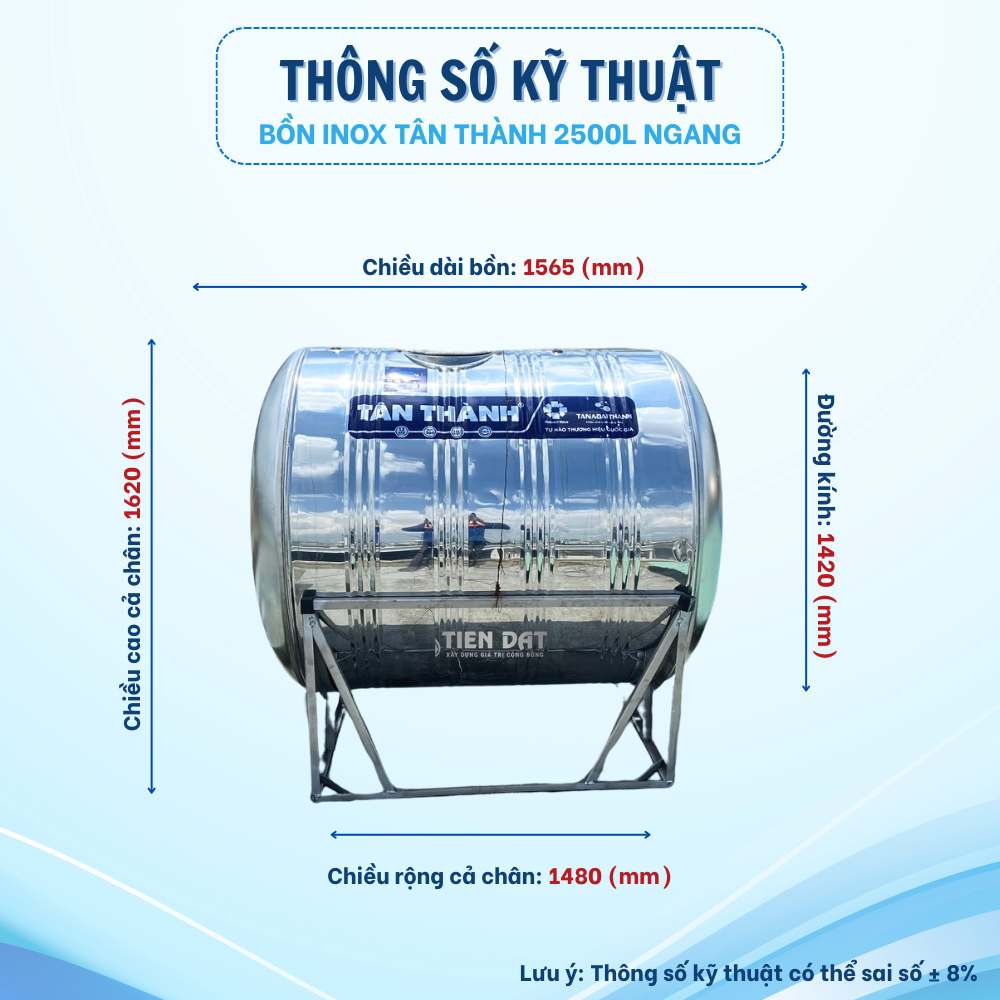 Video review bồn inox Tân Thành 2500L Video review bồn inox Tân Thành 2500L