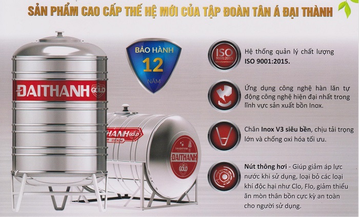 Bồn nước Đại Thành Gold Bồn nước Đại Thành Gold