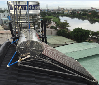 máy nước nóng năng lượng mặt trời đại thành lắp mái ngói Bồn Nước Đại Thành