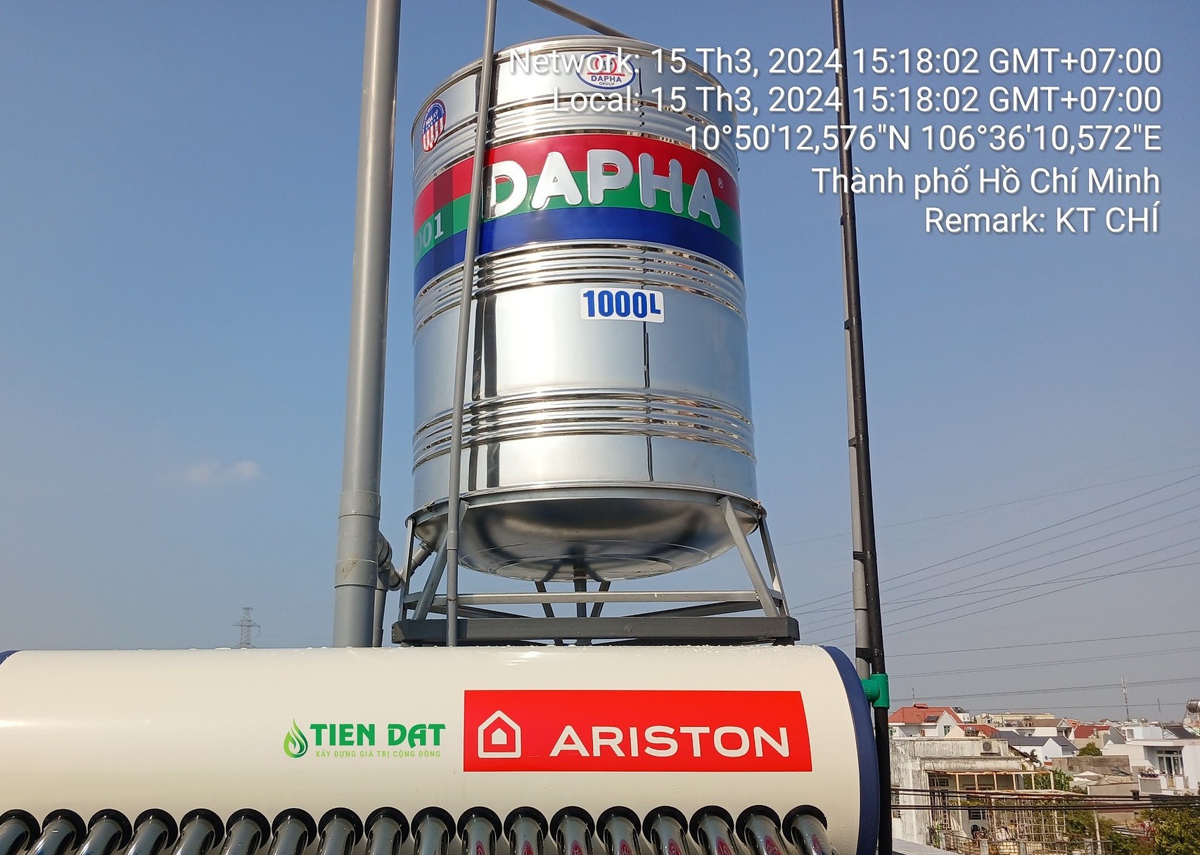 giá bồn nước inox dapha 1000l giá bồn nước inox dapha 1000l