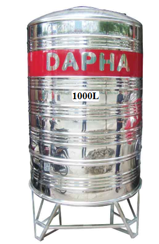 bồn nước inox Dapha đứng nội địa 1000